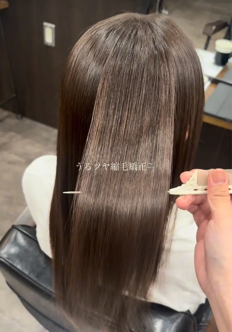 ロング 髪質改善 縮毛矯正 トリートメント 縮毛矯正 紗良🩰⟡.·*. /カラー/ヘアメのヘアスタイル