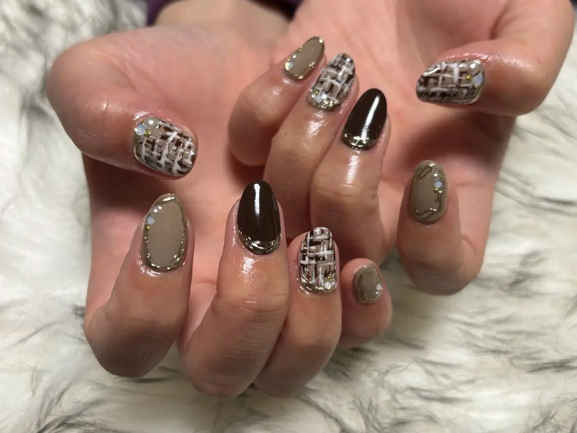 ネイル オーロラネイル フットネイル フレンチネイル ジェルネイル 韓国ネイル ハンドネイル kiki nail &brow二子玉川のネイルデザイン