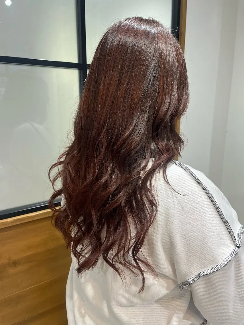 ロング カラー カット ヘアカラー トリートメント 松本 耀清のヘアスタイル