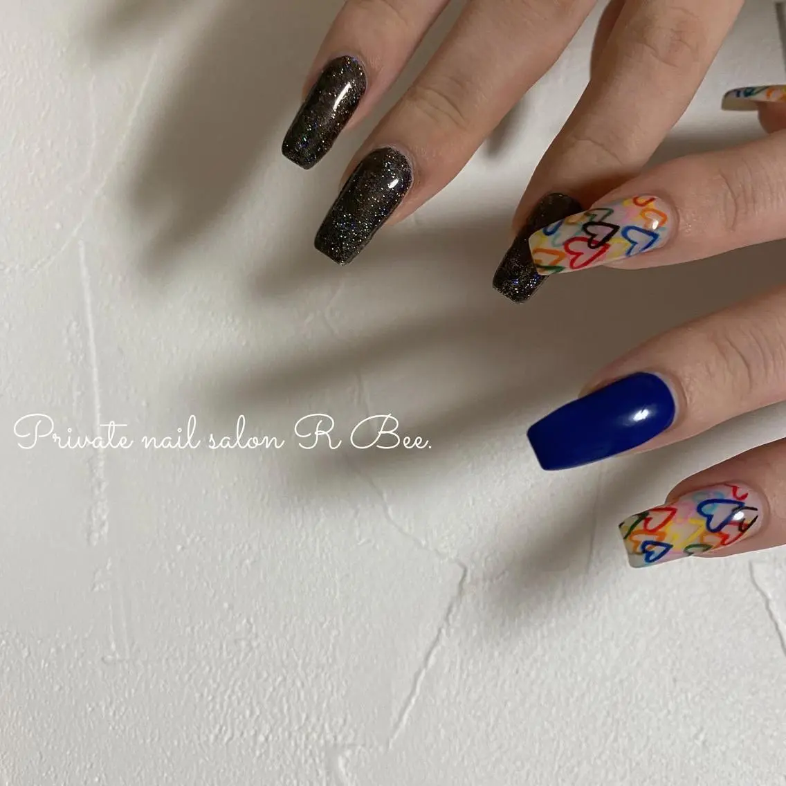 ネイル ハート aneu. -アヌ- 💅🫧reinaのネイルデザイン