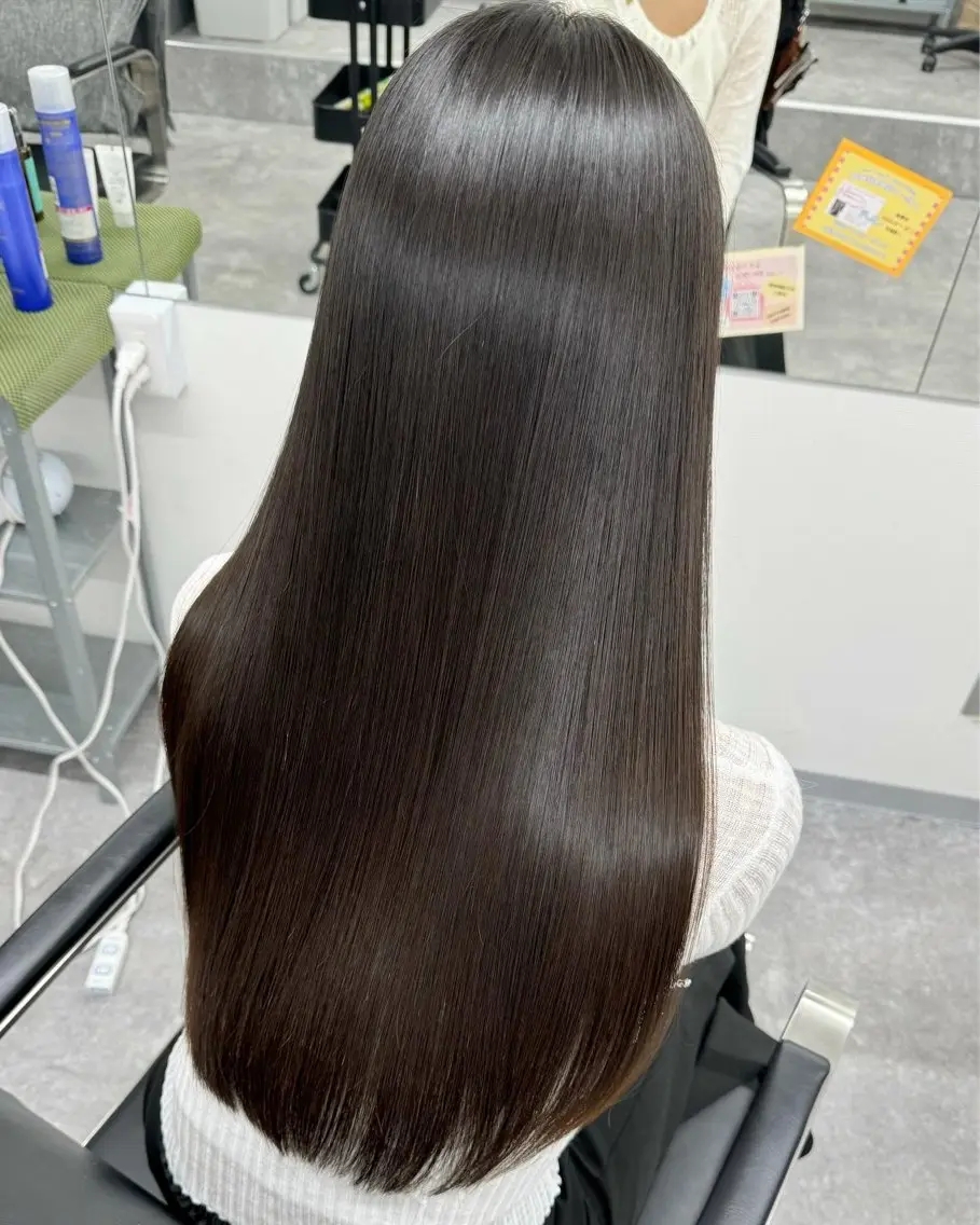 ロング 髪質改善 トリートメント 酸熱トリートメント 髪質改善メニュー 長井 美佐子のヘアスタイル