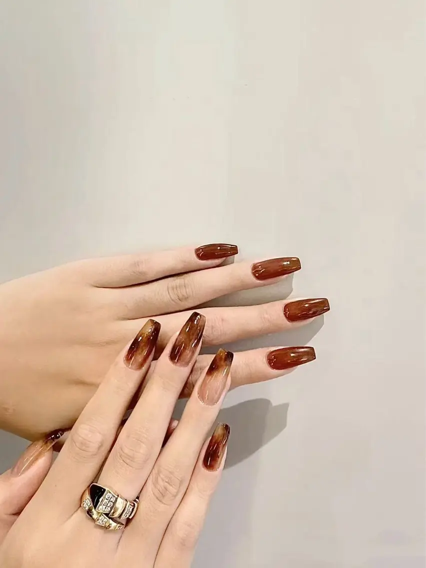 ネイル フラワーネイル フレンチネイル ジェルネイル ガラスフレンチ ハート ハンドネイル BabyYouMi nailのネイルデザイン