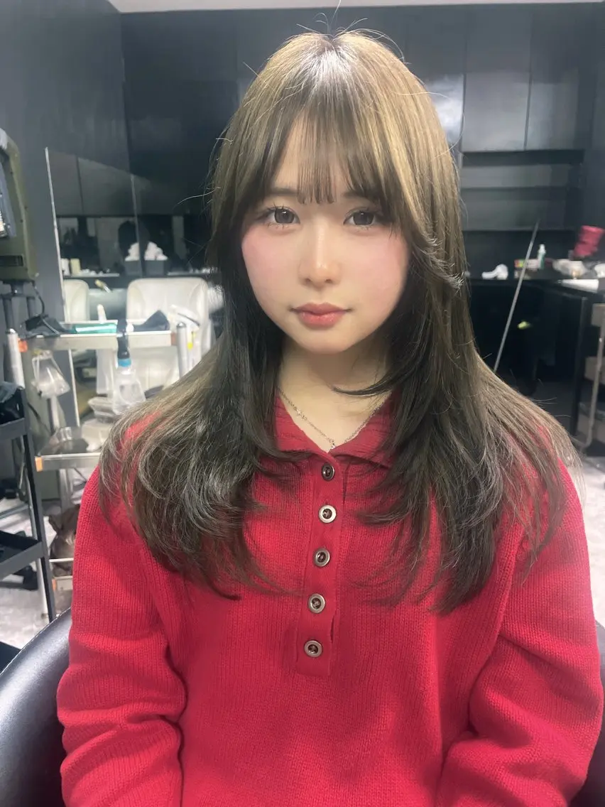 セミロング カット 飯富 信二のヘアスタイル