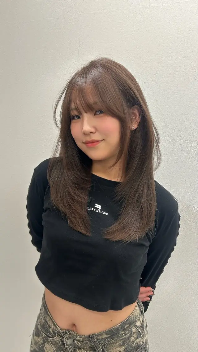 ロング ヘアカラー トリートメント 戸川 未夢のヘアスタイル