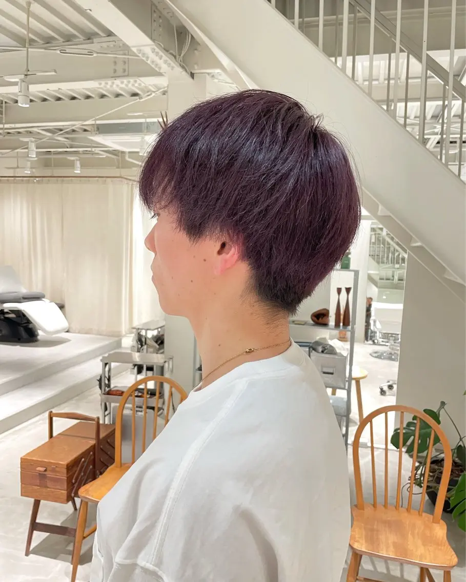 ショート カラー メンズ メンズブリーチ ブリーチ 安西 香利奈のヘアスタイル