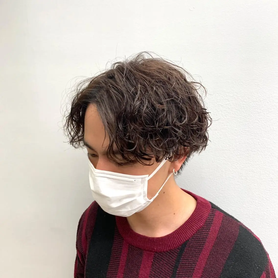 メンズ マッシュウルフ マッシュ メンズパーマ メンズツイストパーマ メンズウルフカット メンズ特化美容師/ 新井　洸太のヘアスタイル