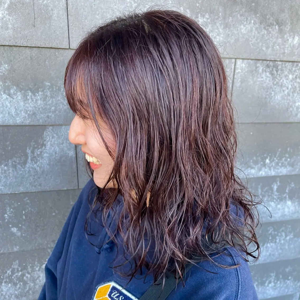 ミディアム ミディアムパーマ レイヤーカット カット パーマ mio 🍒レイヤーカットのヘアスタイル