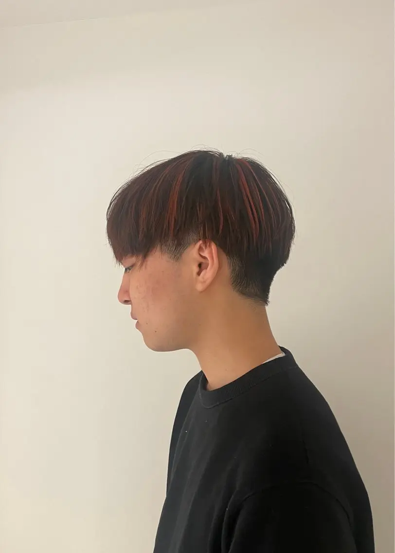 メンズ メンズハイライト ヘアカラー 🎨透明感カラー/ ハイライト/近藤怜那のヘアスタイル