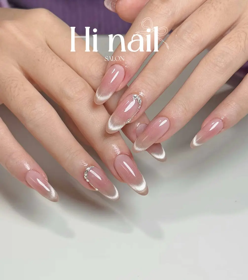 ネイル チークネイル フレンチネイル マグネットネイル マグネットフレンチ ハンドネイル Hi nail 【ハイネイル】池袋のネイルデザイン