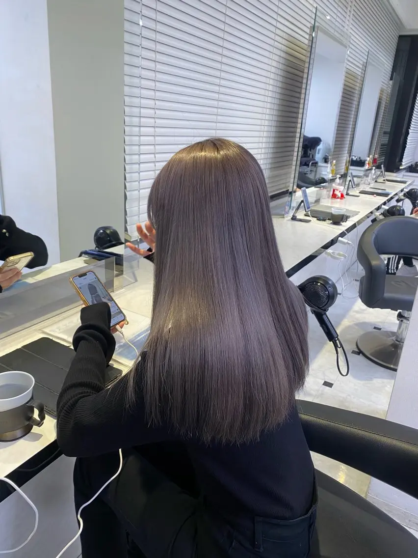 カラー ヘアカラー ♥️韓国風透明感 暖色misa♥️のヘアスタイル