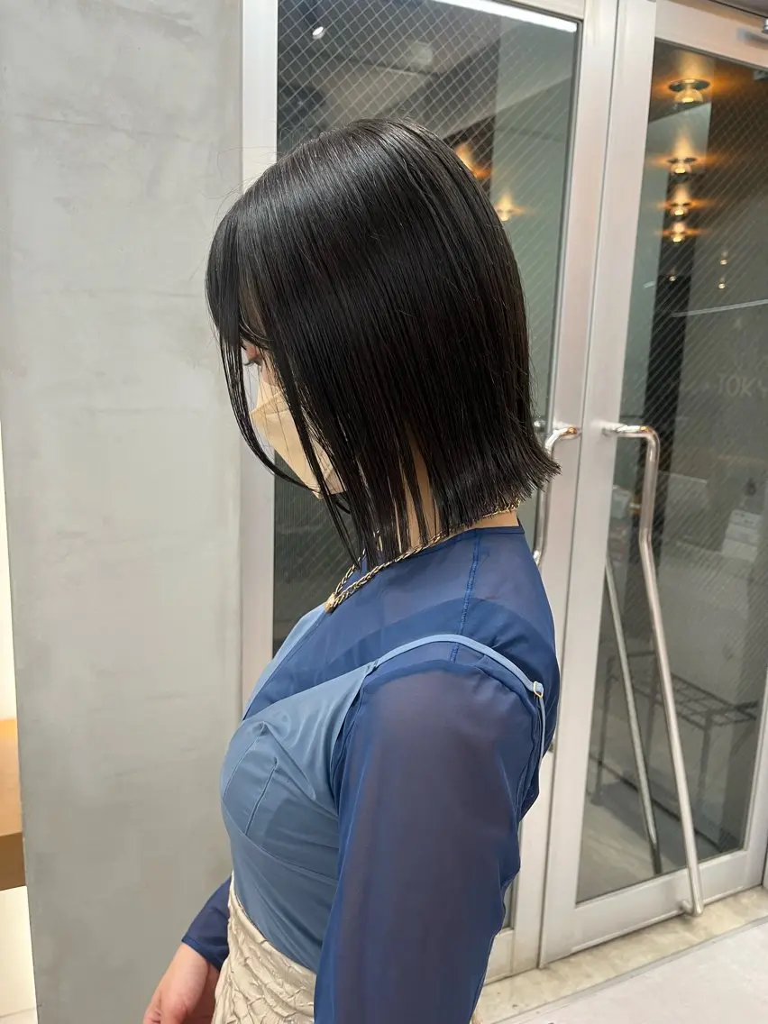 ミディアム カラー カット ヘアカラー トリートメント ボブ&韓国レイヤー/ 艶カラー♡TOMOEのヘアスタイル