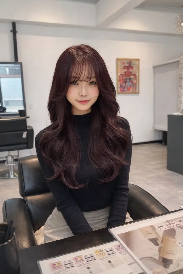 セミロング カット ヘアカラー トリートメント 韓国ヘア/館林美容室 /髪質改善/涼のヘアスタイル
