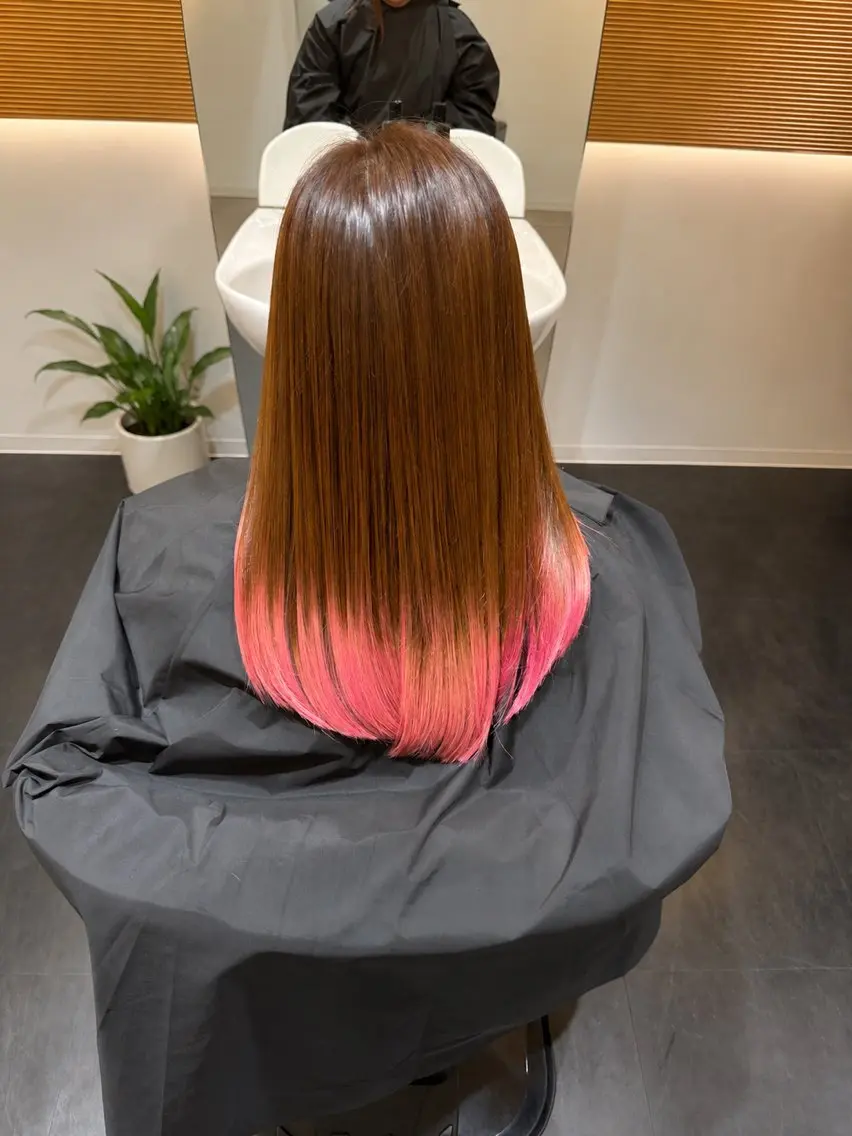 ロング 縮毛矯正 松本 将太のヘアスタイル