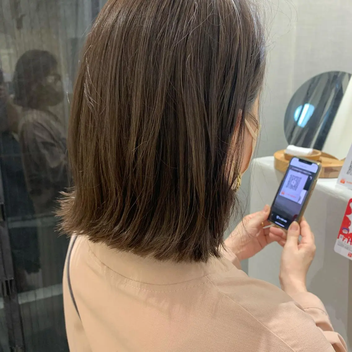 カラー ブラウンカラー モカブラウン カット ヘアカラー トリートメント ボブ/美髪矯正 /佐藤　奈巳のヘアスタイル