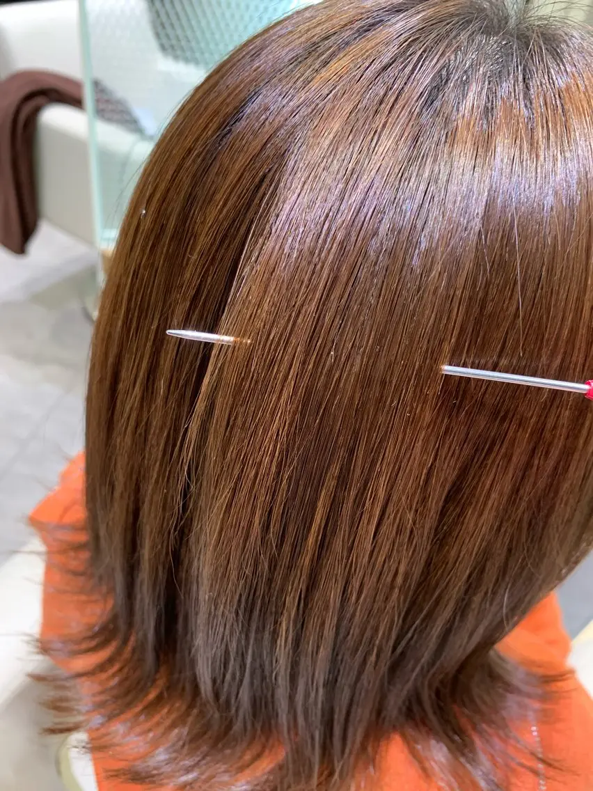 パーマ ストレートパーマ 枦山 晴稀のヘアスタイル