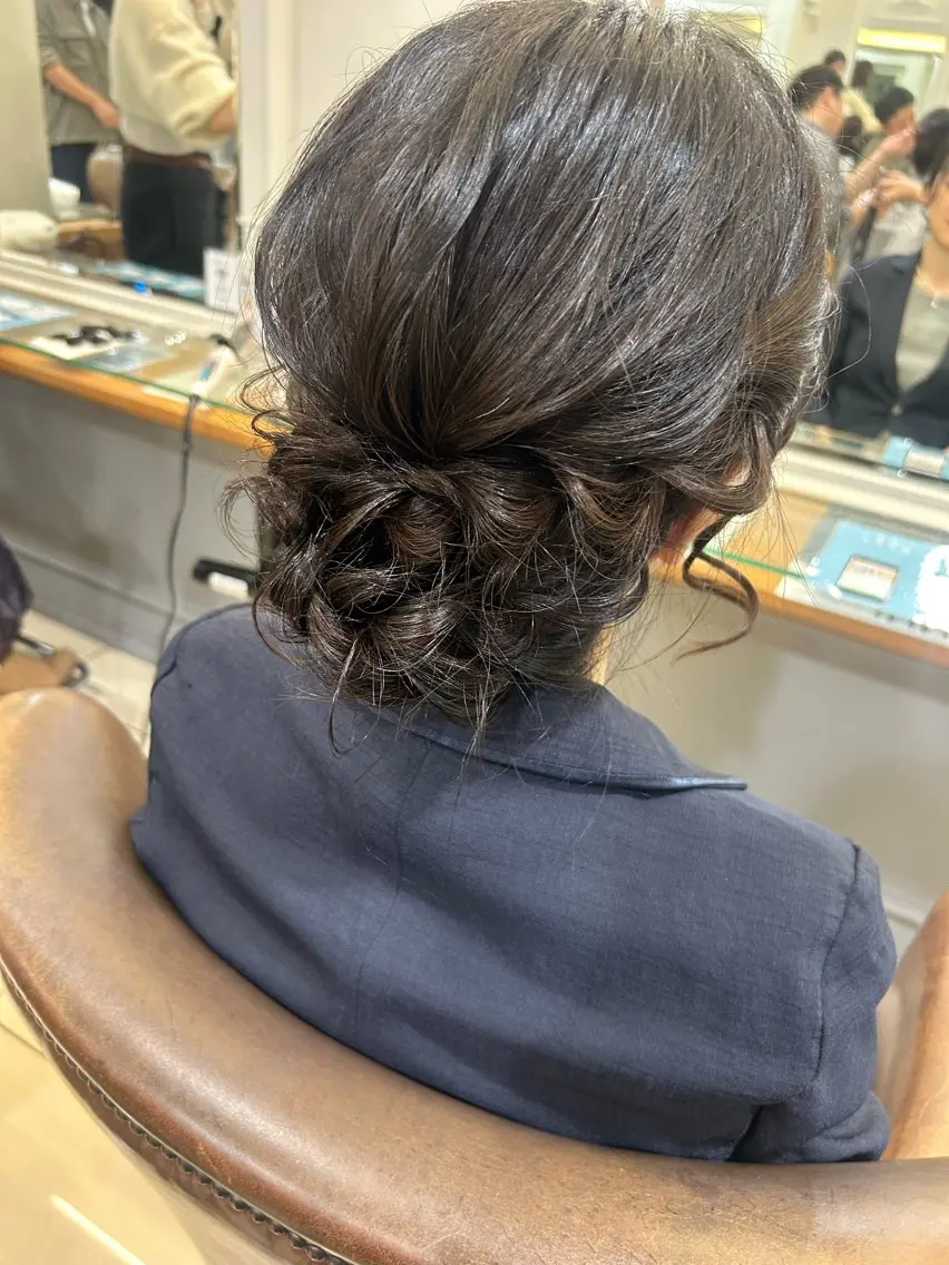 ヘアアレンジ ヘアセット 韓国ヘアー🇰🇷 MIWAのヘアスタイル