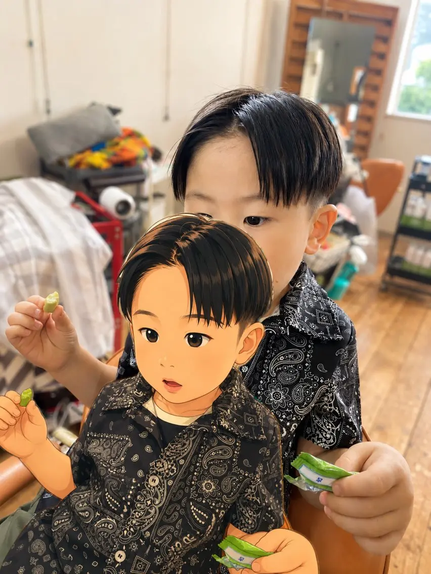 メンズ キッズ タカハシ ユウヤのヘアスタイル