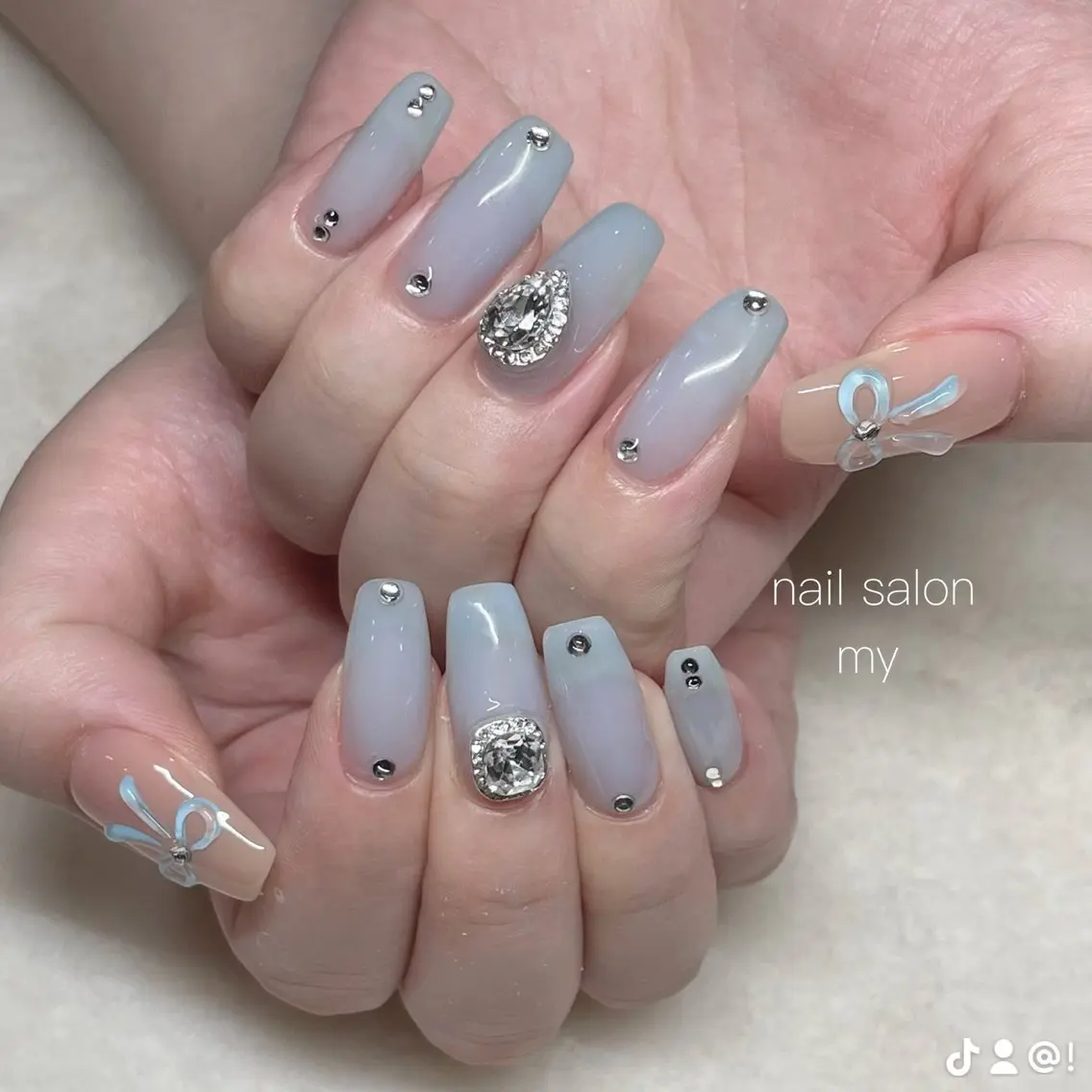 ネイル 韓国ネイル ニュアンスネイル ワンホンネイル NailSalon MYのネイルデザイン