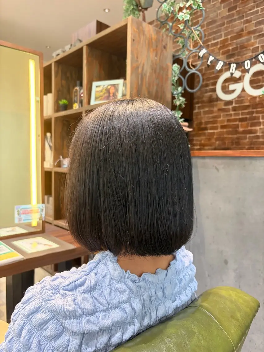 ミディアム ボブ カット カットカラーモデル /募集中🩵かれんのヘアスタイル