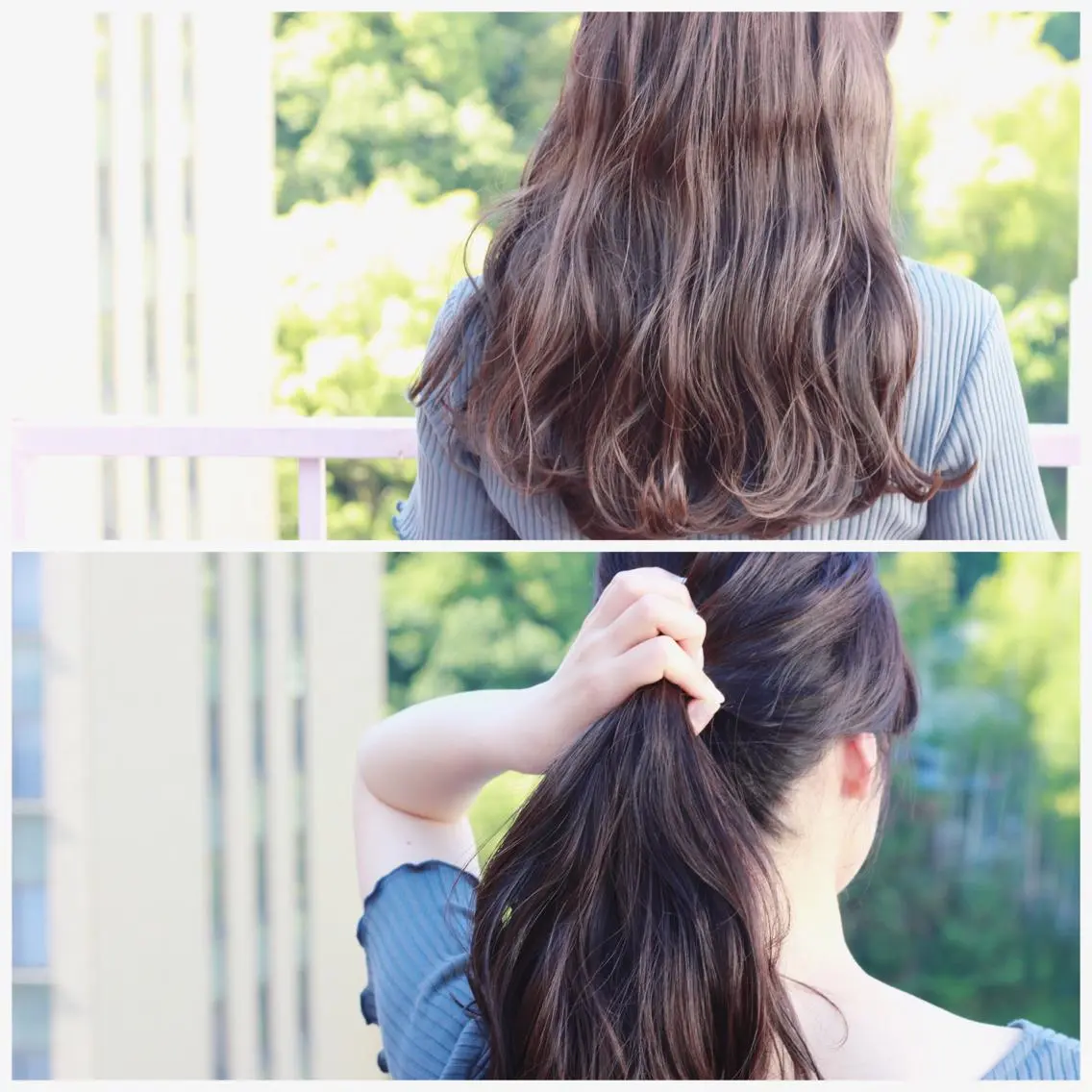 ロング カラー ヘアアレンジ グレージュ カット パーマ Viage （ビアージュ）のヘアスタイル