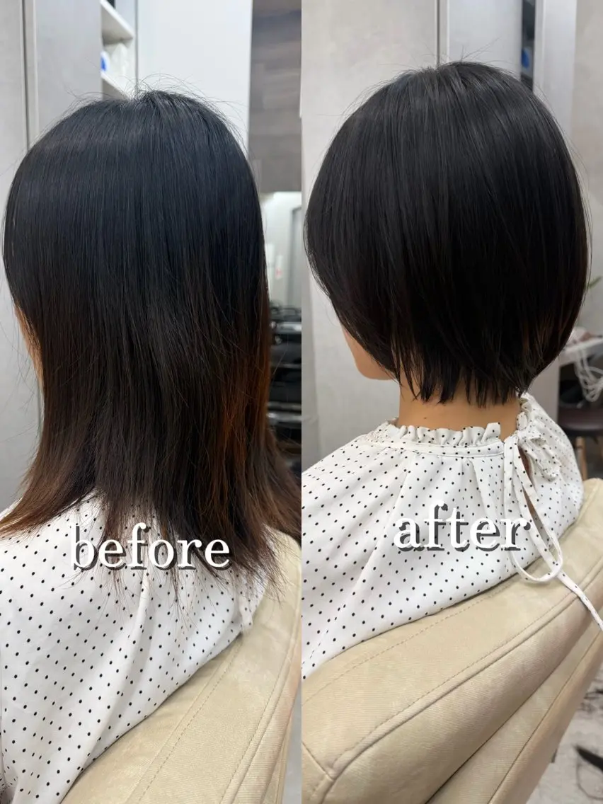 ショート カット トリートメント 山中 欧輔のヘアスタイル