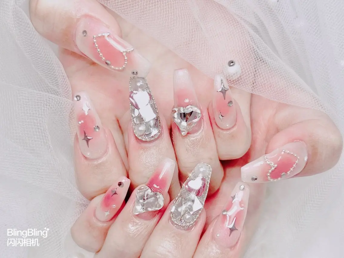 ネイル オーロラネイル チークネイル 長さ出し フットネイル フレンチネイル ハンドネイル ハンドケア yl nail salonのネイルデザイン