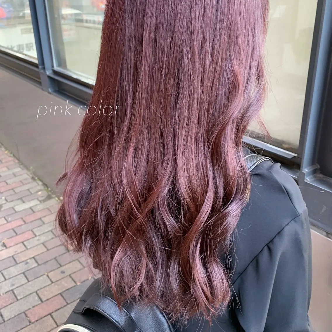 ロング カラー ボルドーカラー ピンクカラー レッドカラー 似合わせカット得意 💛RENA💛のヘアスタイル