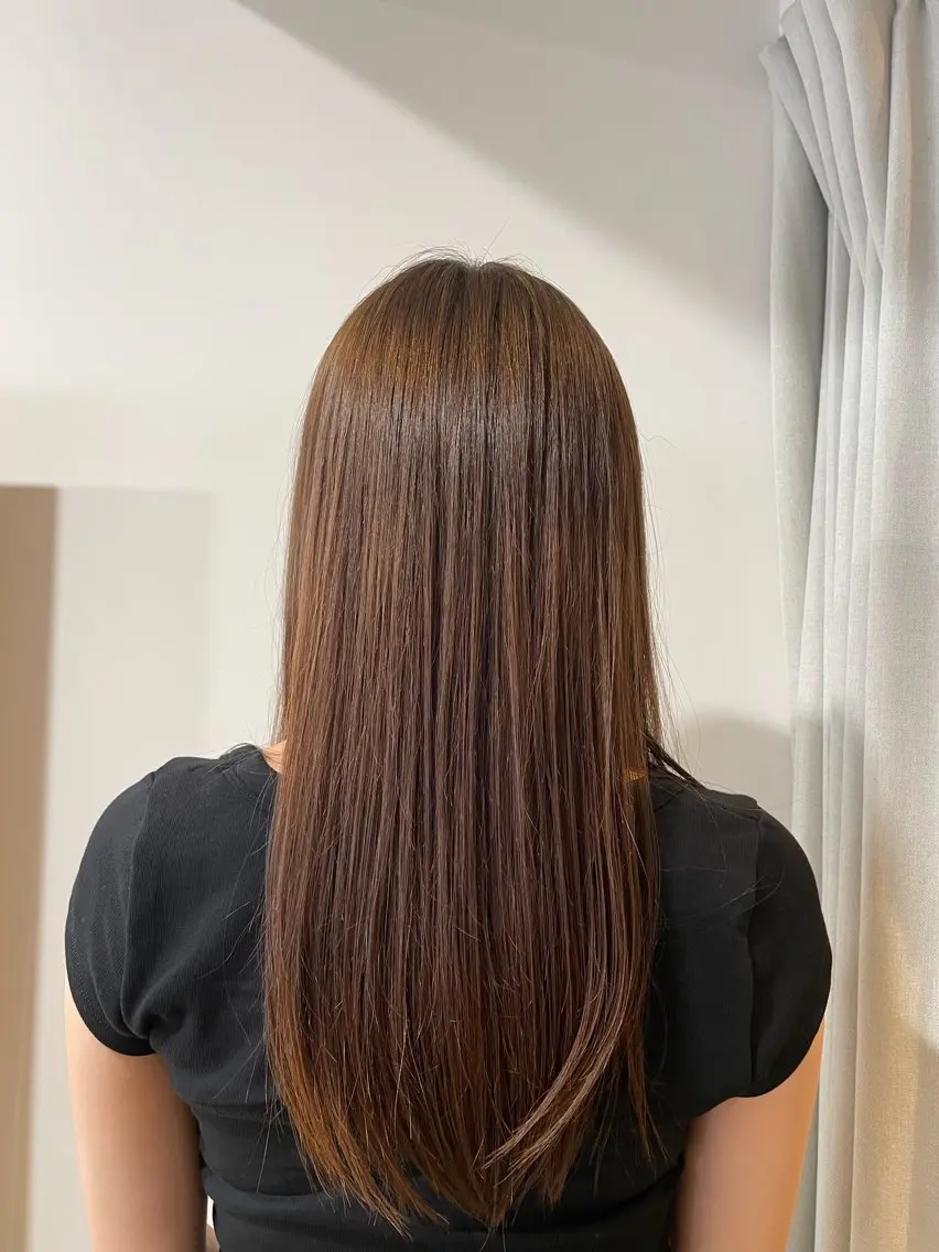 カラー ヘアカラー 山崎 彩音のヘアスタイル
