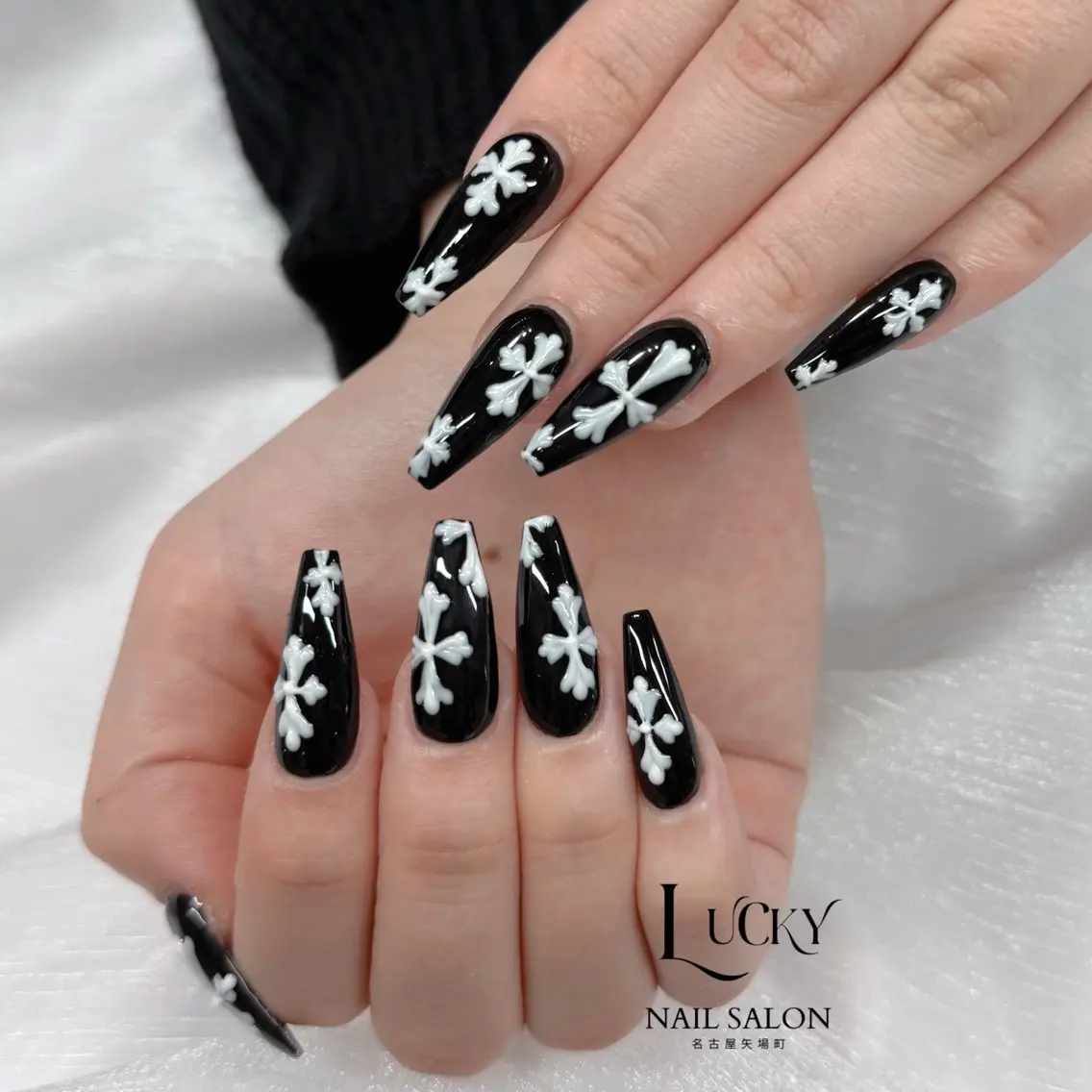 ネイル アートネイル ジェルネイル ロングネイル 持ち込み シンプルネイル ハンドネイル Lucky Nail Salonのネイルデザイン
