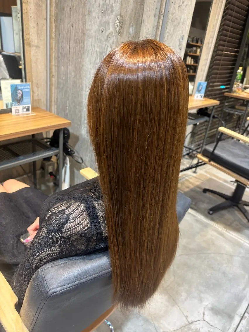 ロング 縮毛矯正/大庭 亨仁　表参道のヘアスタイル