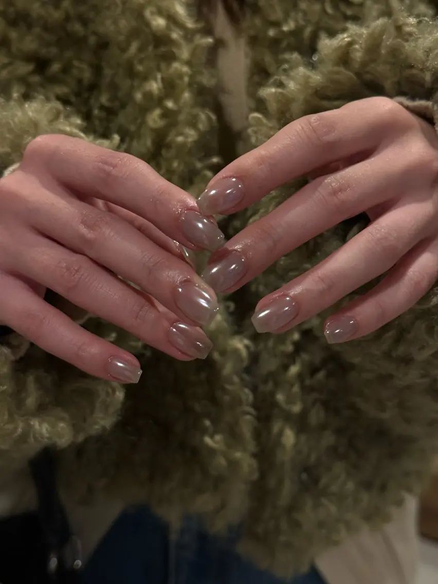 ネイル カジュアル クリアネイル ジェルネイル マグネットネイル ミラーネイル ハンドネイル filonnail / kotoneのネイルデザイン