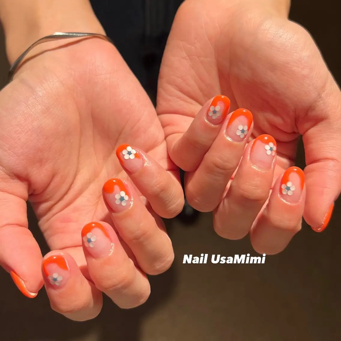 ネイル フットネイル ジェルネイル マグネットネイル 持ち込み ニュアンスネイル 本町ネイルNail UsaMimiのネイルデザイン