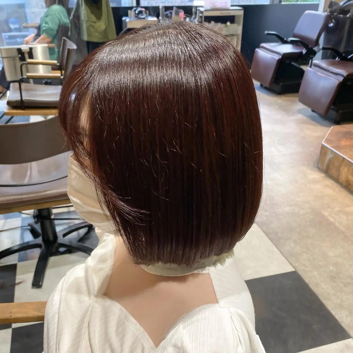 ショート カラー ピンクカラー ボブ ハッシュカット/艶感 カラー/ユウキ✨のヘアスタイル
