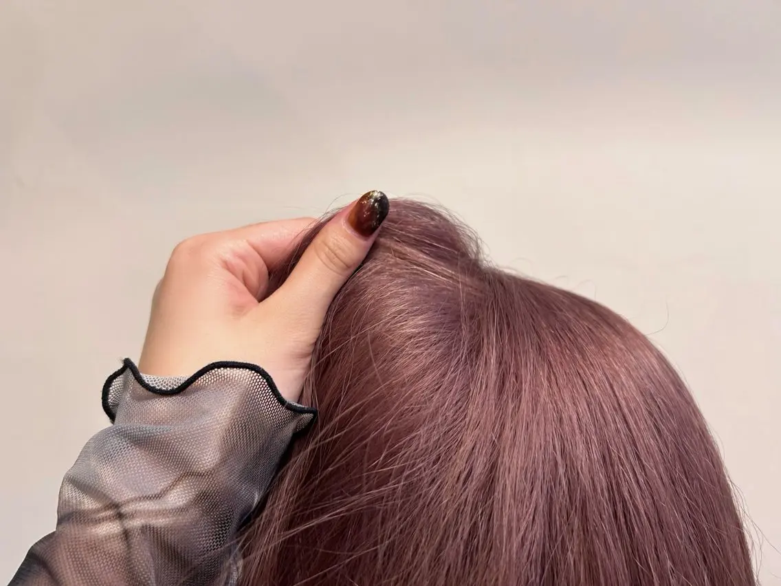 カラー ベージュカラー ピンクカラー ピンクベージュ ヘアカラー 木藤 優杏のヘアスタイル