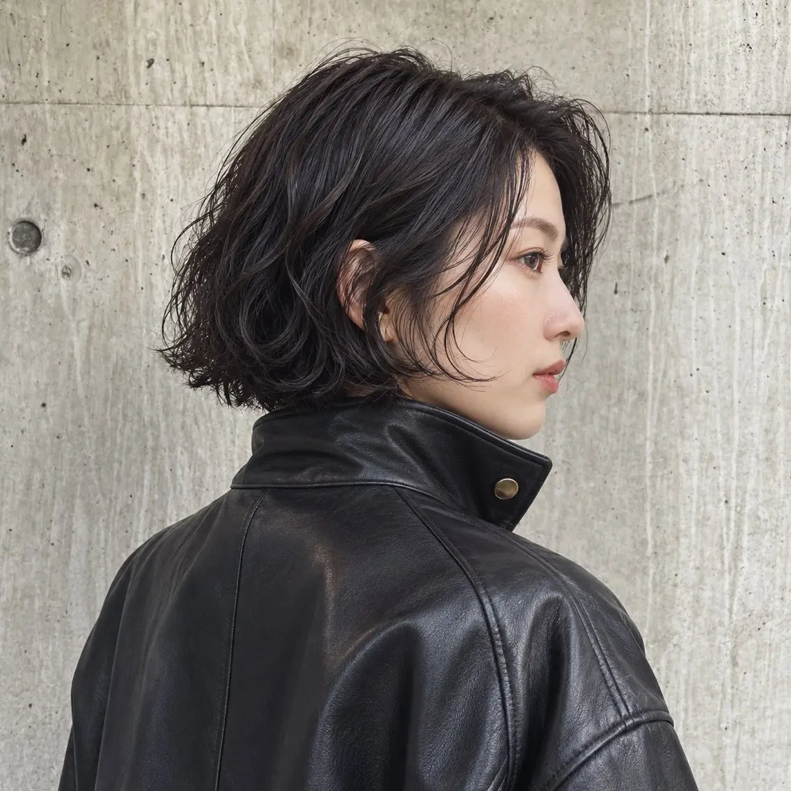 ショート パーマ ボブ デジタルパーマ カット パーマ NAGANO/朝ラク くせ毛風パーマのヘアスタイル