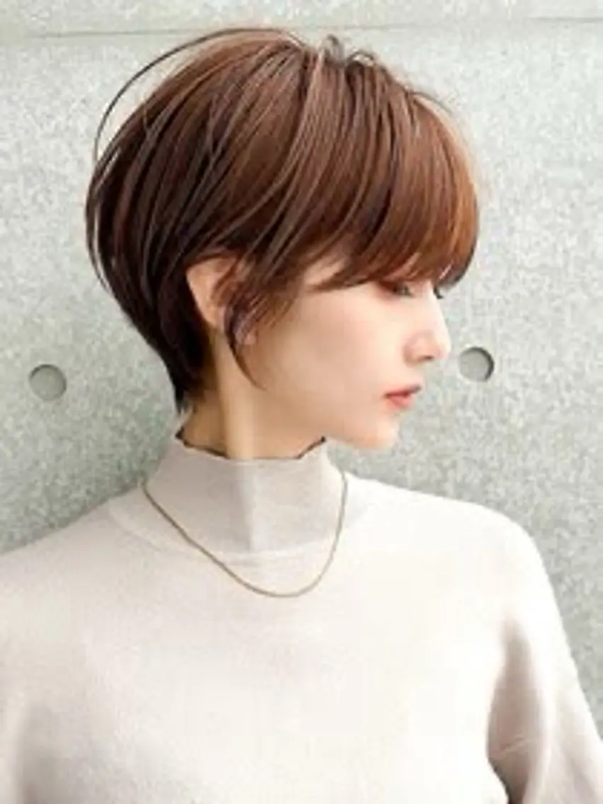 ショート ショートボブ ボブ くびれヘア ショートヘア 無料募集/ ショートカット 日向のヘアスタイル