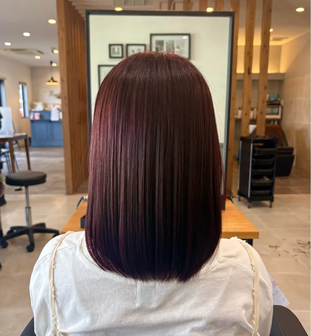 ミディアム 永井 美優のヘアスタイル
