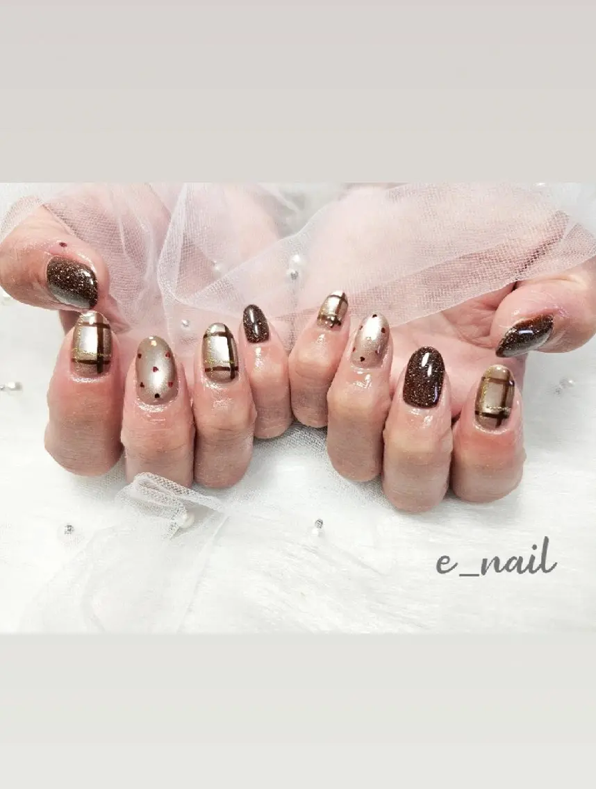 ネイル ハンドネイル e_nail🍀自宅 サロン八潮eri☆　のネイルデザイン