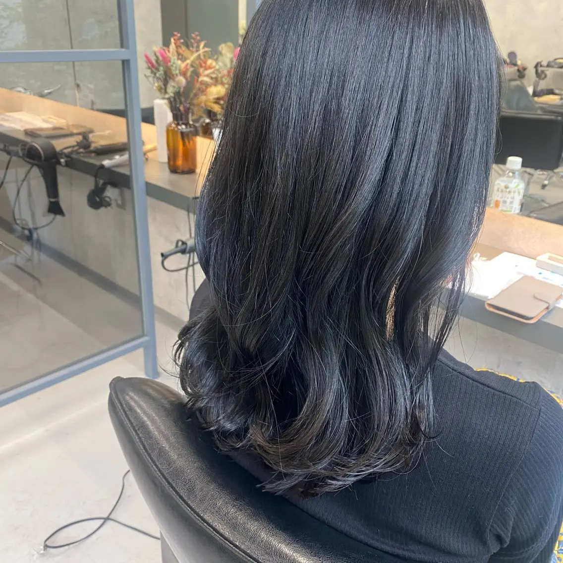 セミロング 髪質改善／レイヤー ハッシュカットひなたのヘアスタイル