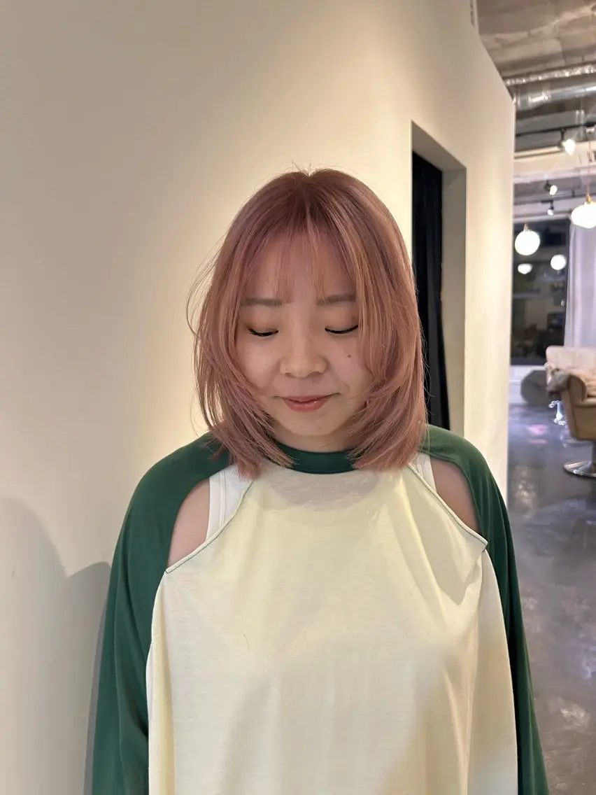 ミディアム カット ヘアカラー はな SPURのヘアスタイル