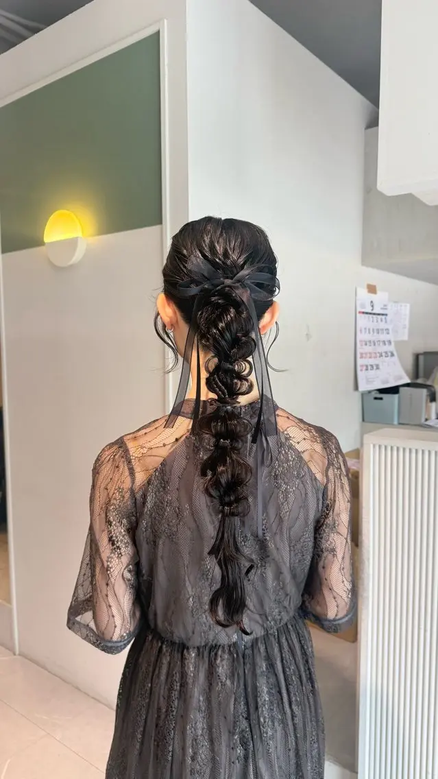 ロング ヘアアレンジ ヘアセット 杉田 茉優のヘアスタイル