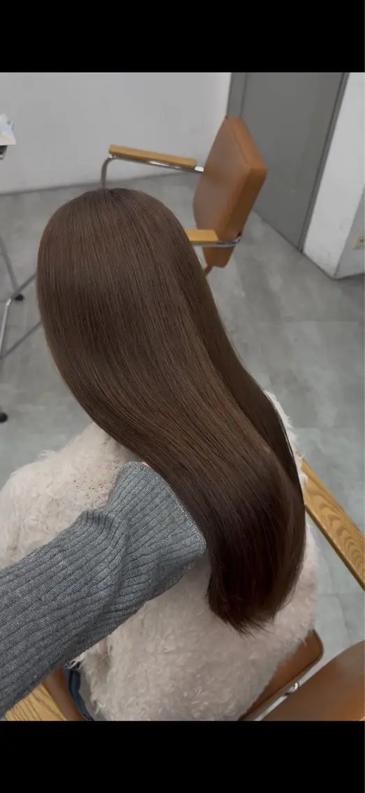 ロング ヘアカラー トリートメント 艶カラー/髪質改善 サラサ💟のヘアスタイル