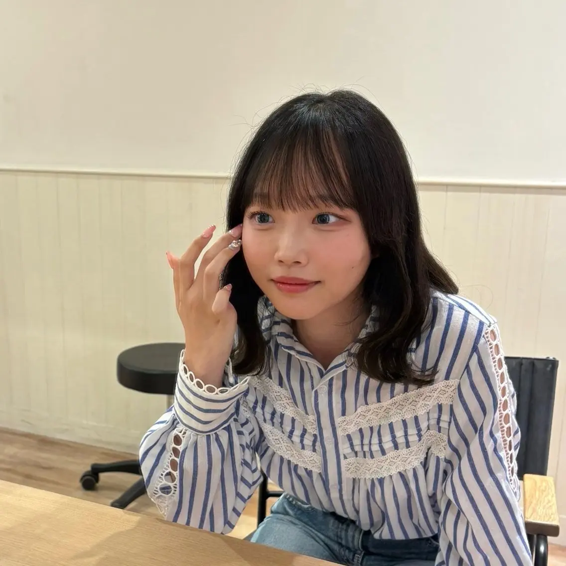 セミロング えんどう ゆめはのヘアスタイル