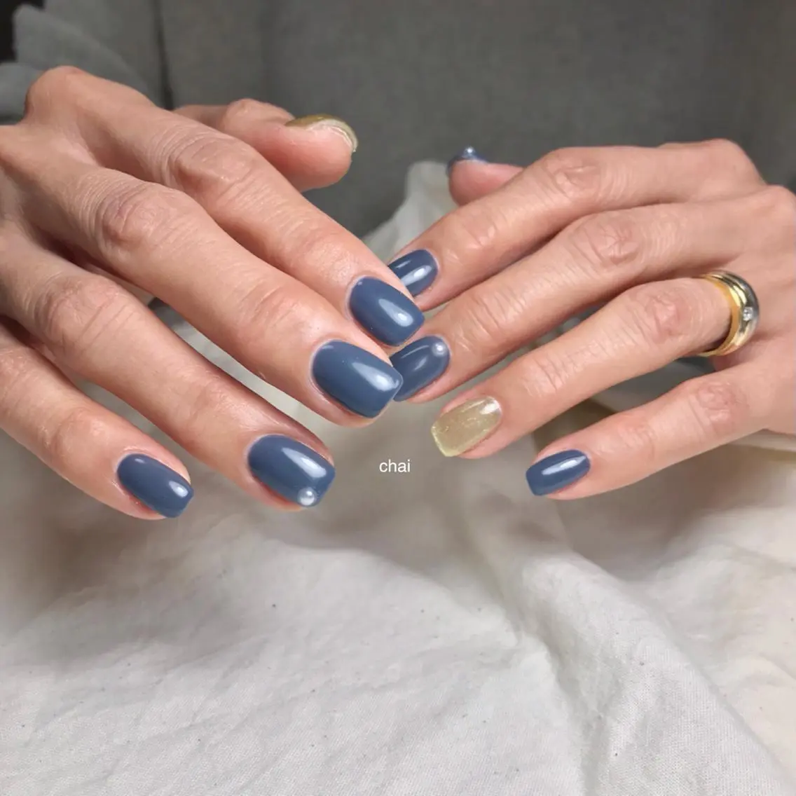 ネイル マグネットネイル ハンドネイル chai nail _ai📍鶴橋/桃谷のネイルデザイン