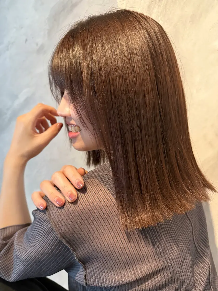 カット+髪質改善ストレート【負担をかけずにナチュラルな髪へ🌱】の写真