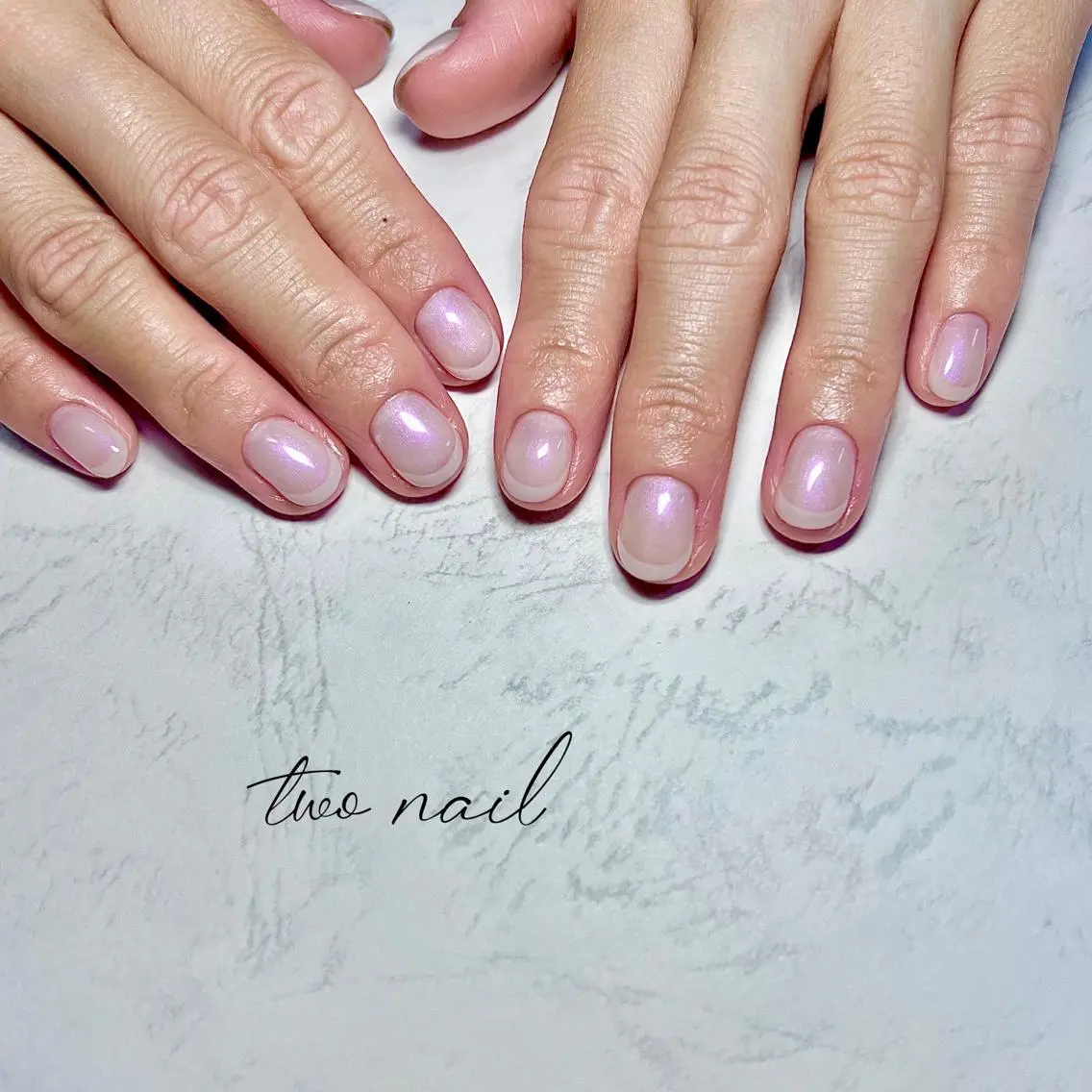 ネイル アートネイル オーロラネイル フットネイル ハート ニュアンスネイル two nailのネイルデザイン