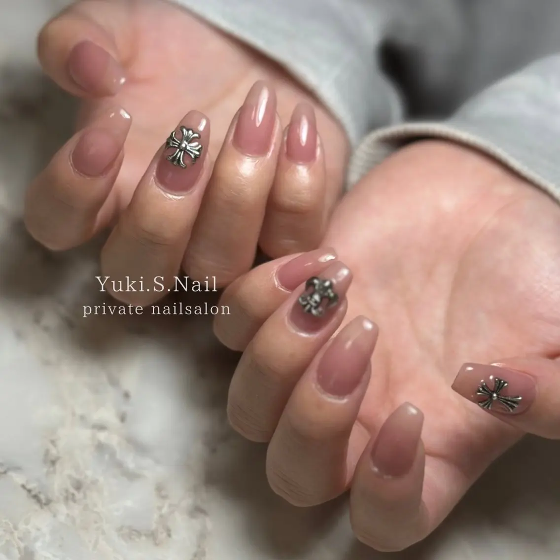 ロング ハンドネイル Yuki S.Nailのネイルデザイン
