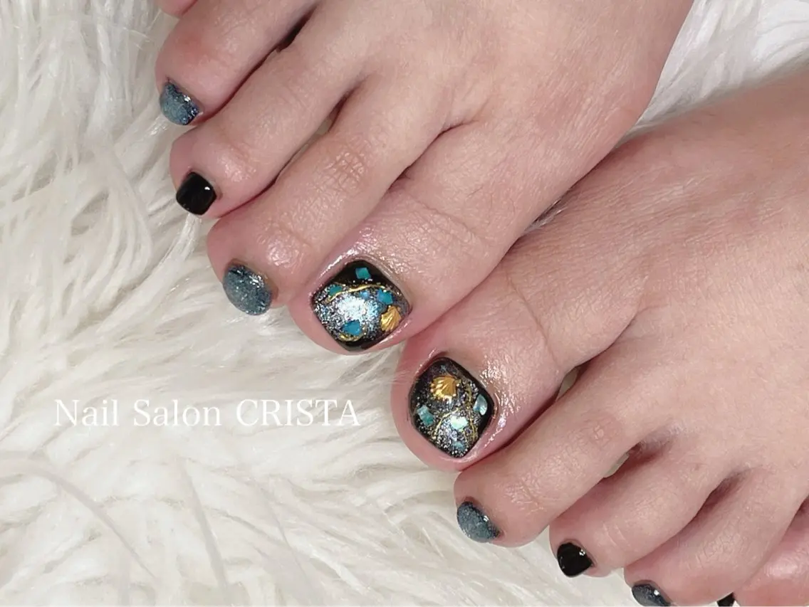 ネイル フットネイル CRISTA ヒナタのネイルデザイン