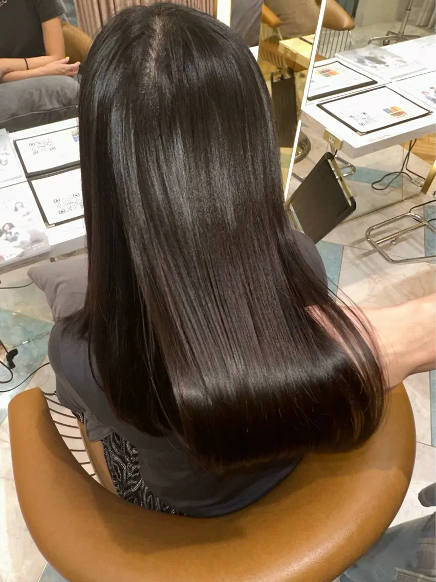 セミロング カット 縮毛矯正 トリートメント 🛑柔らか透明感 カラー🛑大谷のヘアスタイル