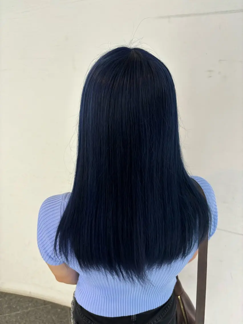 ロング カラー 流行りの透明感カラー ×縮毛矯正🤍ユウのヘアスタイル